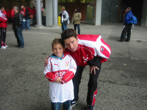 Michael Tarnat mit Marcel